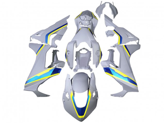Carénages Moto Honda CBR1000RR 2017-2024 - Blanc Bleu Jaune