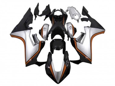 Carénages Moto Honda CBR1000RR 2017-2024 - Argent Orange Noir Brillant