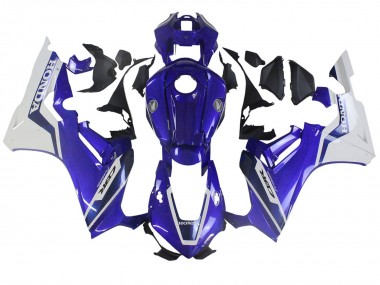 Carénages Moto Honda CBR1000RR 2017-2024 - Blanc Bleu