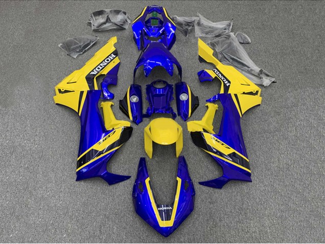 Carénages Moto Honda CBR1000RR 2017-2024 - Jaune Bleu