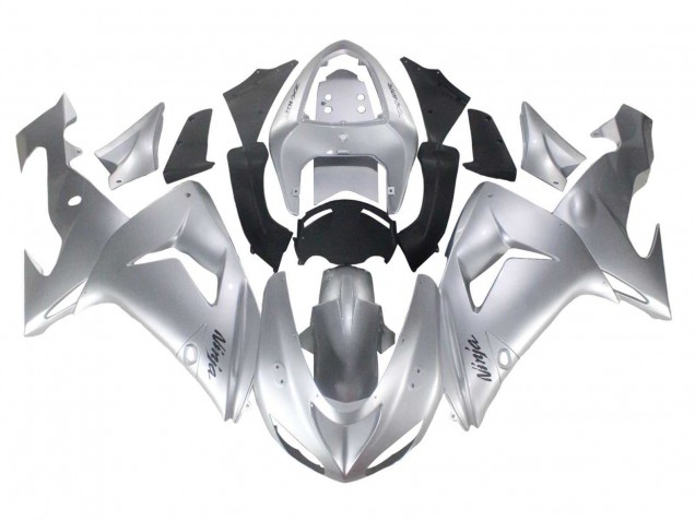 Carénages Moto Kawasaki ZX10R 2006-2007 - Argent Noir Ninja
