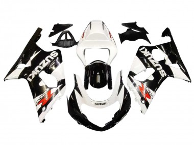Carénages Moto Suzuki GSXR1000 2000-2002 - Blanc Noir Brillant Rouge