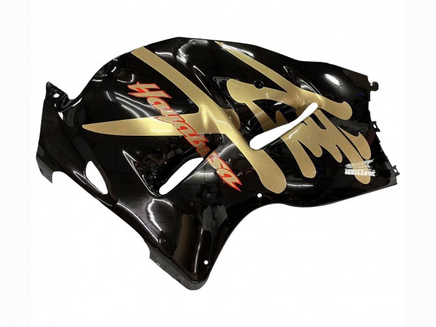 Carénages Moto Suzuki GSXR 1300 Hayabusa 1996-2007 - Noir Brillant Or Hayabusa