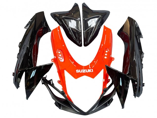 Kits Carénages Moto Suzuki GSXR 600 / GSXR 750 2011-2024 - Rouge Noir Brillant