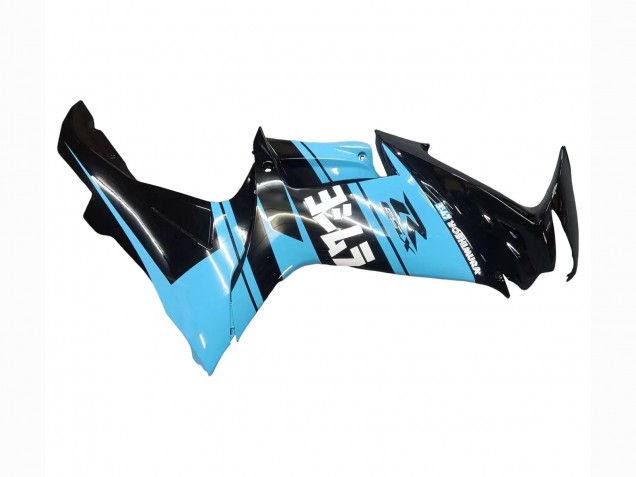 Carénages Moto Suzuki GSXR 600 / GSXR 750 2011-2024 - Noir Brillant Bleu Clair