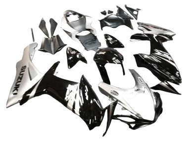 Carénage Moto Suzuki GSXR 600 / GSXR 750 2011-2024 - Noir Brillant Argent