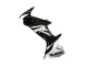 Carénage Moto Suzuki GSXR 600 / GSXR 750 2011-2024 - Noir Brillant Argent