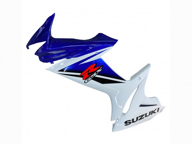 Carénage Moto Suzuki GSXR 600 / GSXR 750 2011-2024 - Blanc Bleu Rouge