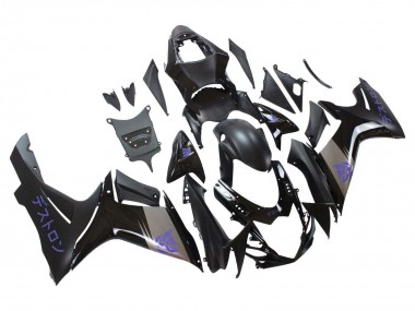 Carénages Moto Suzuki GSXR 600 / GSXR 750 2011-2024 - Noir Mat Gris Violet