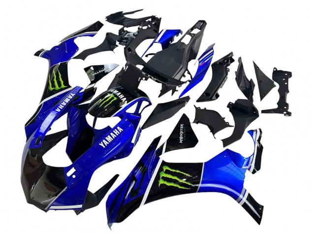 Carénages Moto Yamaha YZF 1000 R1 2015-2019 - Bleu Noir Brillant Vert Monstre