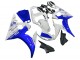 Carénages Moto Yamaha YZF R6S 2006-2009 - Blanc Bleu GYTR
