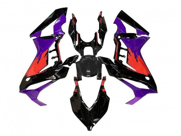 Carénages Moto Honda CBR650R 2021-2023 - Violet Rouge Noir Brillant