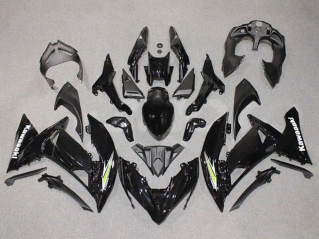 Carénages Moto Kawasaki Ninja 650 EX650 2017-2019 - Noir Blanc Vert Blanc