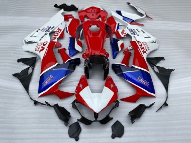 Carénages Moto Honda CBR1000RR 2017-2024 - Blanc Rouge Bleu HRC