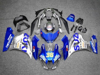 Carénages Moto Suzuki GSXR1000 2017-2024 - Bleu Argent Ecstar 36