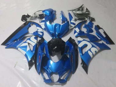 Carénages Moto Suzuki GSXR 1000 2017-2024 - Bleu Blanc Noir