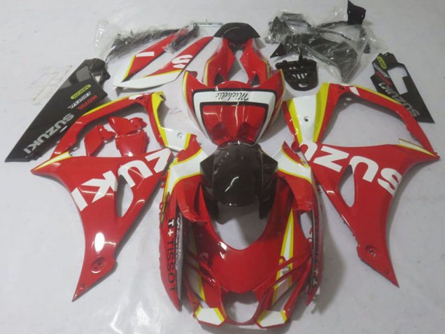 Carénages Moto Suzuki GSXR 1000 2017-2024 - Rouge Jaune Blanc
