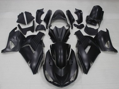 Carénages Moto Kawasaki ZX14R ZZR1400 2006-2011 - Noir Mat