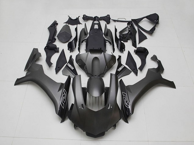 Carénages Moto Yamaha YZF R1 2015-2019 - Noir Mat Noir Brillant