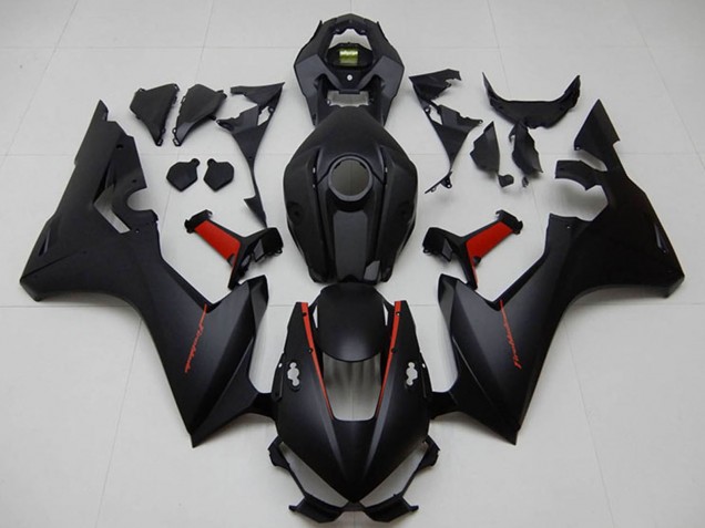 Carénage Moto Honda CBR1000RR 2017-2024 - Noir Mat Rouge