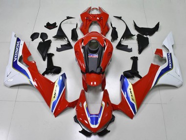 Carénage Moto Honda CBR1000RR 2017-2024 - Blanc Rouge Bleu HRC