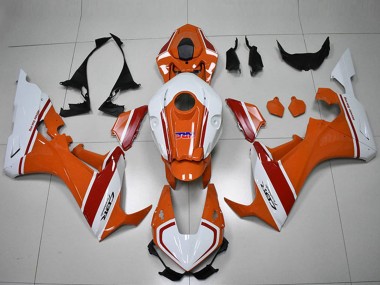 Carénages Moto Honda CBR1000RR 2017-2024 - Blanc Orange Rouge HRC