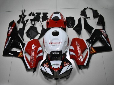 Carénages Moto Honda CBR1000RR 2012-2016 - Blanc Rouge Noir Brillant Santander
