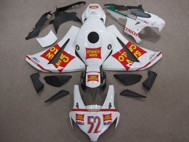 Carénages Moto Honda CBR1000RR 2008-2011 - Blanc Rouge Jaune San Carlo 52