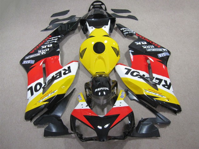 Carénage Moto Honda CBR1000RR 2004-2005 - Jaune Blanc Rouge Noir Brillant Repsol