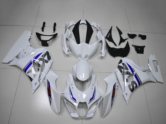 Carénages Moto Suzuki GSXR 1000 2017-2024 - Blanc Bleu