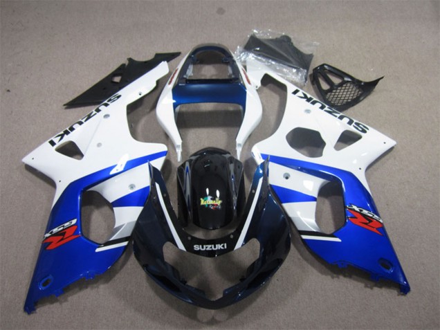 Carénages Moto Suzuki GSXR 1000 2000-2002 - Blanc Bleu Noir Brillant Rouge