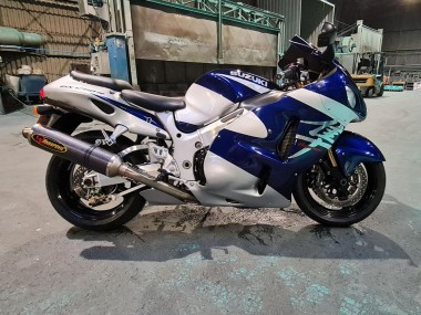 Carénages Moto Suzuki GSXR 1300 Hayabusa 1996-2007 - Bleu Blanc