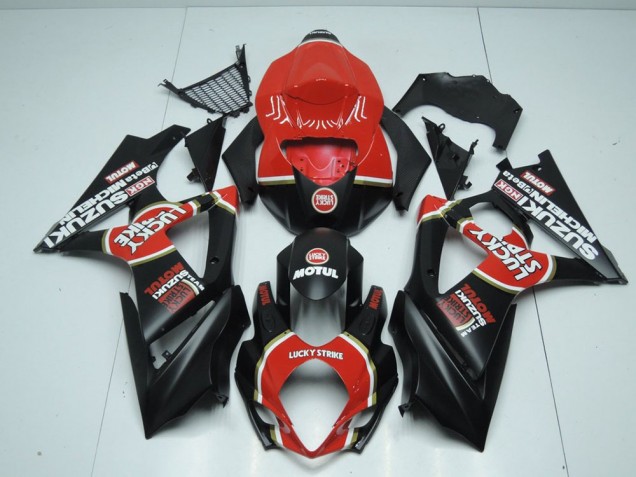 Matte Lucky Strike Carénage Moto GSXR 1000 K7 07-08 Matte Lucky Strike Carénage Moto GSXR 1000 K7 07-08