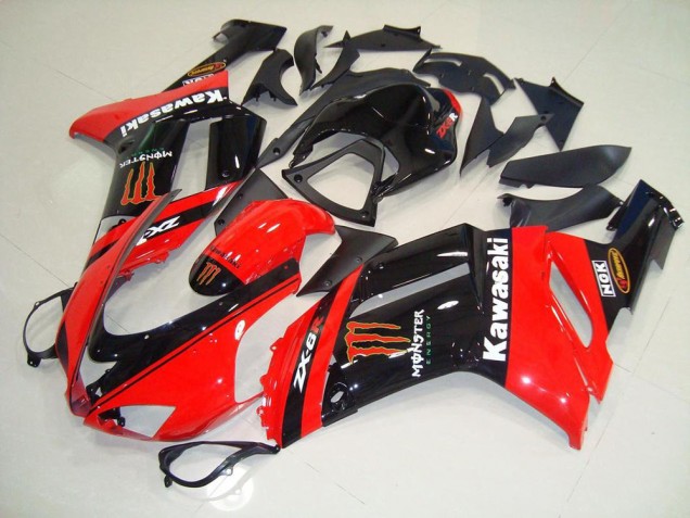Monster En Rouge Carénage Moto ZX6R 07-08 Monster En Rouge Carénage Moto ZX6R 07-08