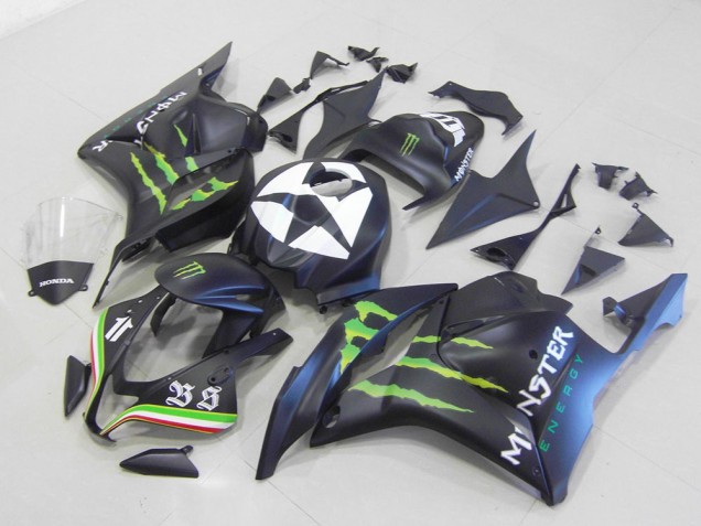 Monster Noir Mat Carénage Moto CBR 600 RR 09-12 Monster Noir Mat Carénage Moto CBR 600 RR 09-12