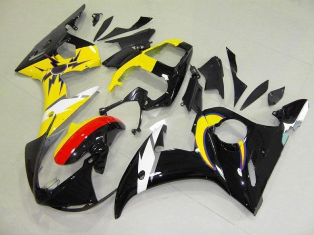 Moon Noir Jaune Carénage Moto R6 03-05