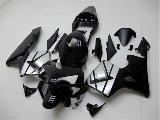 Noir Argent Carénage Moto CBR 600 RR 03-04 Noir Argent Carénage Moto CBR 600 RR 03-04