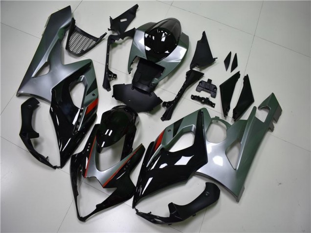 Noir Argent Carénage Moto GSXR 1000 K5 05-06