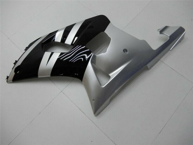 Noir Argent Carénage Moto GSXR 600 / 750 K1 K2 K3 01-03 Noir Argent Carénage Moto GSXR 600 / 750 K1 K2 K3 01-03
