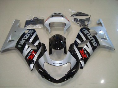 Noir Argent Carénage Moto GSXR 750 K1 K2 K3 01-03