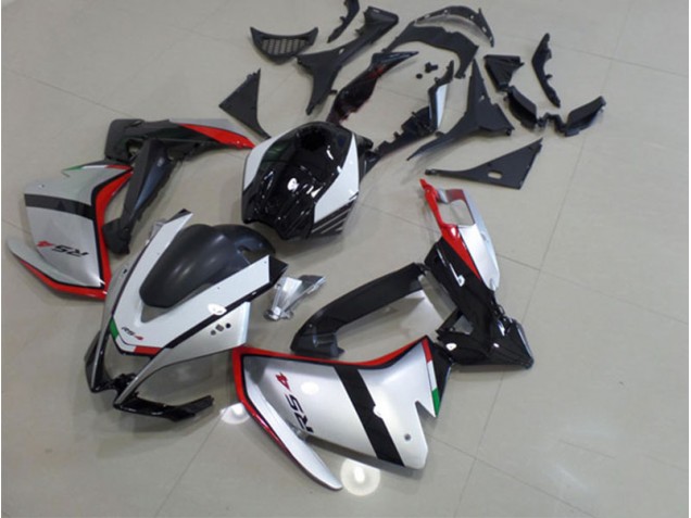 Noir Argent Rouge Carénages Moto RS4 50 125 11-18 Noir Argent Rouge Carénages Moto RS4 50 125 11-18