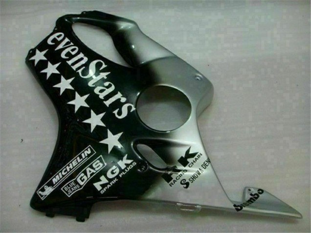 Noir Argent SevenStarss Carénage Moto CBR 600 F4i 01-03 Noir Argent SevenStarss Carénage Moto CBR 600 F4i 01-03