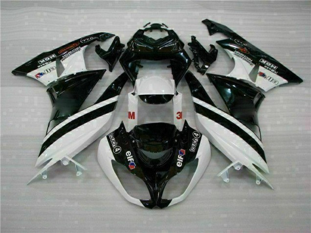 Noir Blanc 3M Touch4 Carénage Moto ZX6R 09-12 Noir Blanc 3M Touch4 Carénage Moto ZX6R 09-12