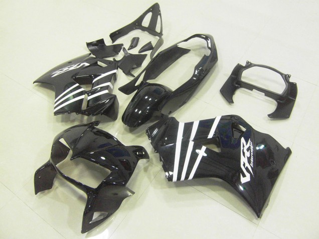 Noir Blanc Bande Carénage Moto VFR 800 98-01
