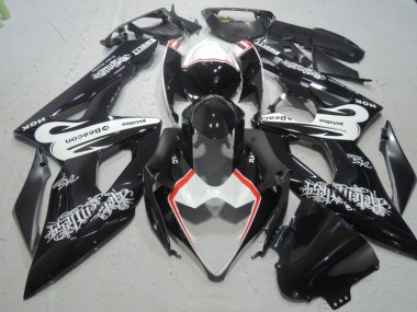 Noir Blanc Beacon Carénage Moto GSXR 1000 K5 05-06