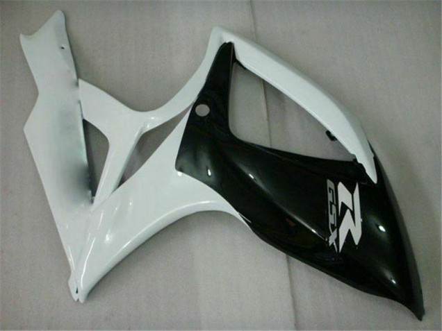 Noir Blanc Carénage Moto GSXR 600 / 750 K6 06-07 Noir Blanc Carénage Moto GSXR 600 / 750 K6 06-07