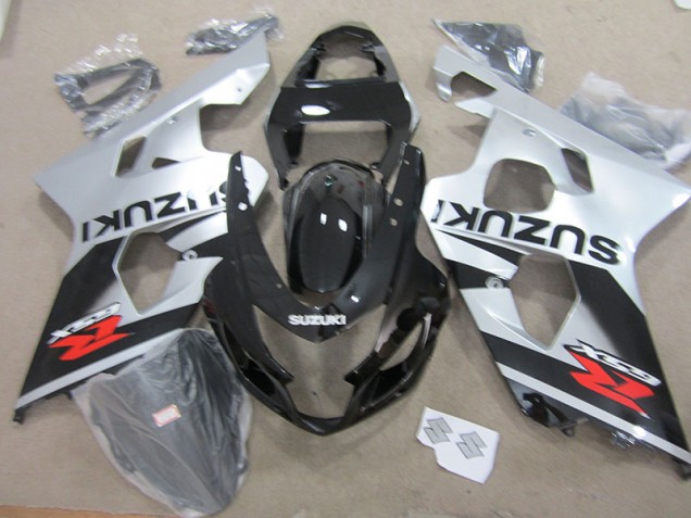 Noir Blanc Carénage Moto GSXR 750 K4 04-05