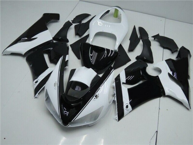 Noir Blanc Carénage Moto ZX6R 05-06 Noir Blanc Carénage Moto ZX6R 05-06