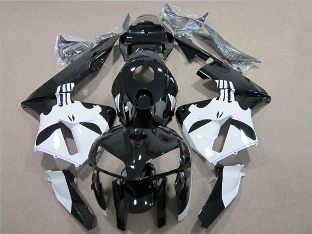 Noir Blanc Carénages Moto CBR 600 RR 05-06