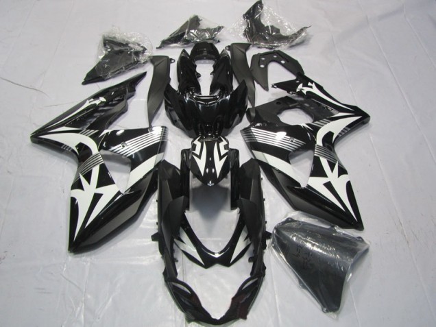 Noir Blanc Carénages Moto GSXR 1000 K9 09-16